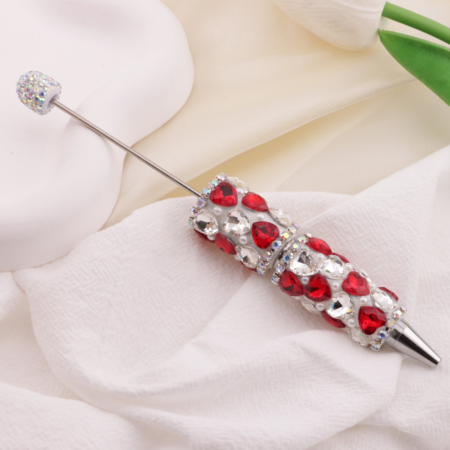 FS6395- Full Of Love Diamonds Beadable Pen