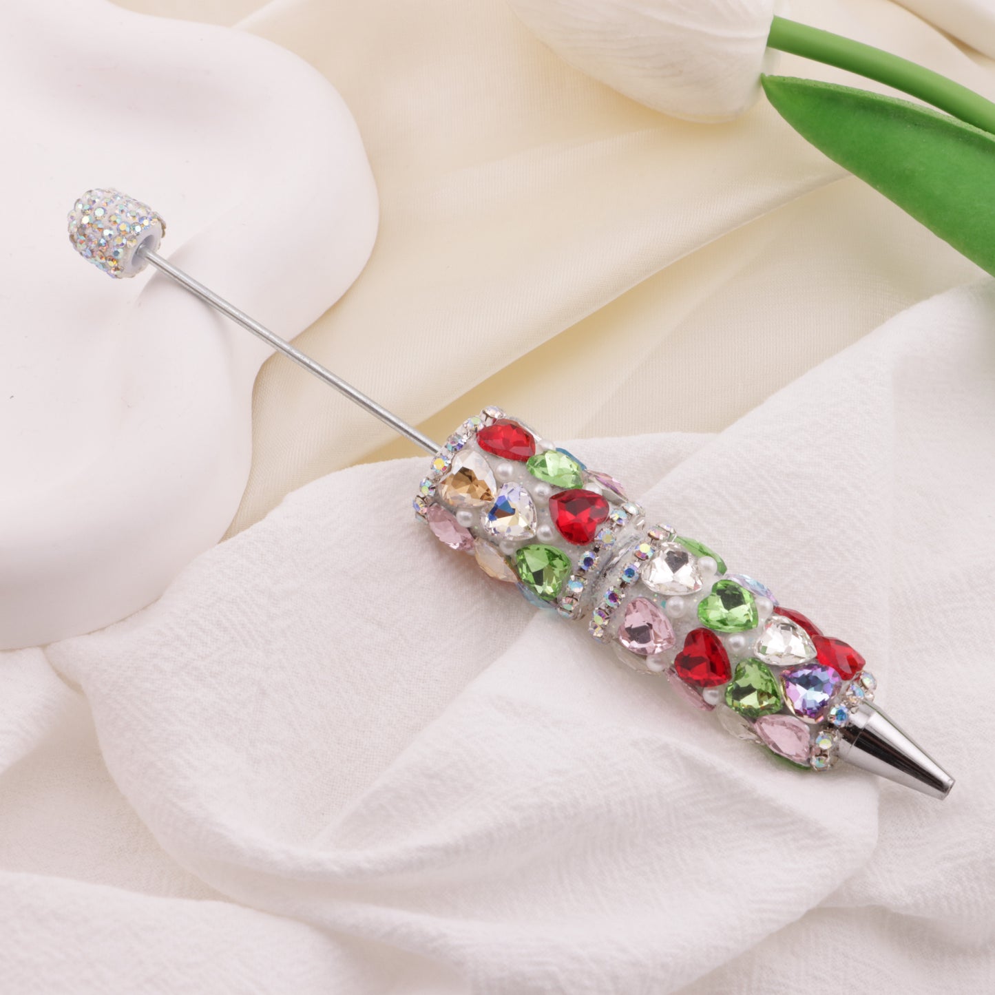 FS6395- Full Of Love Diamonds Beadable Pen
