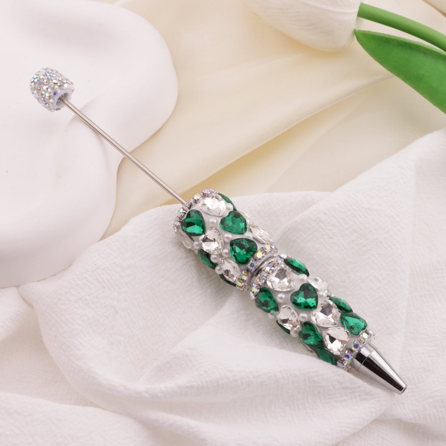 FS6395- Full Of Love Diamonds Beadable Pen