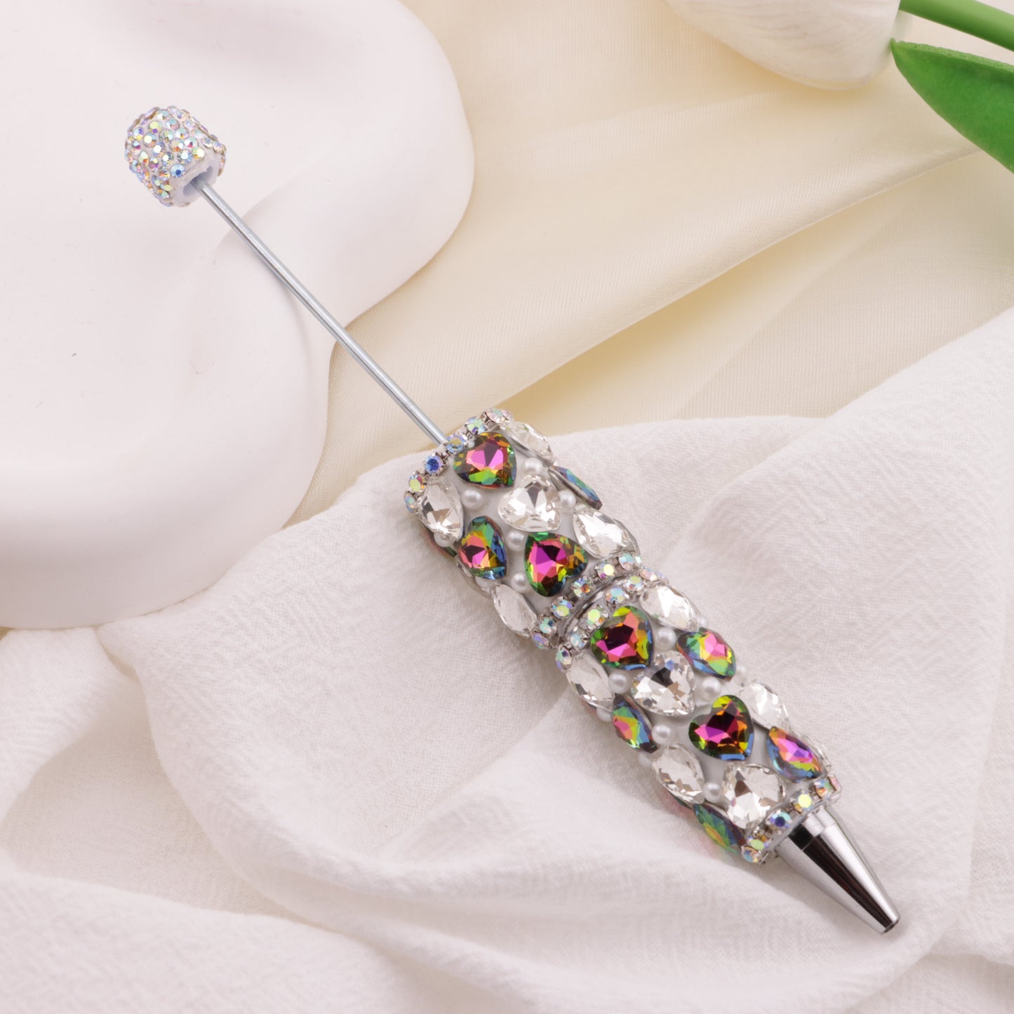 FS6395- Full Of Love Diamonds Beadable Pen