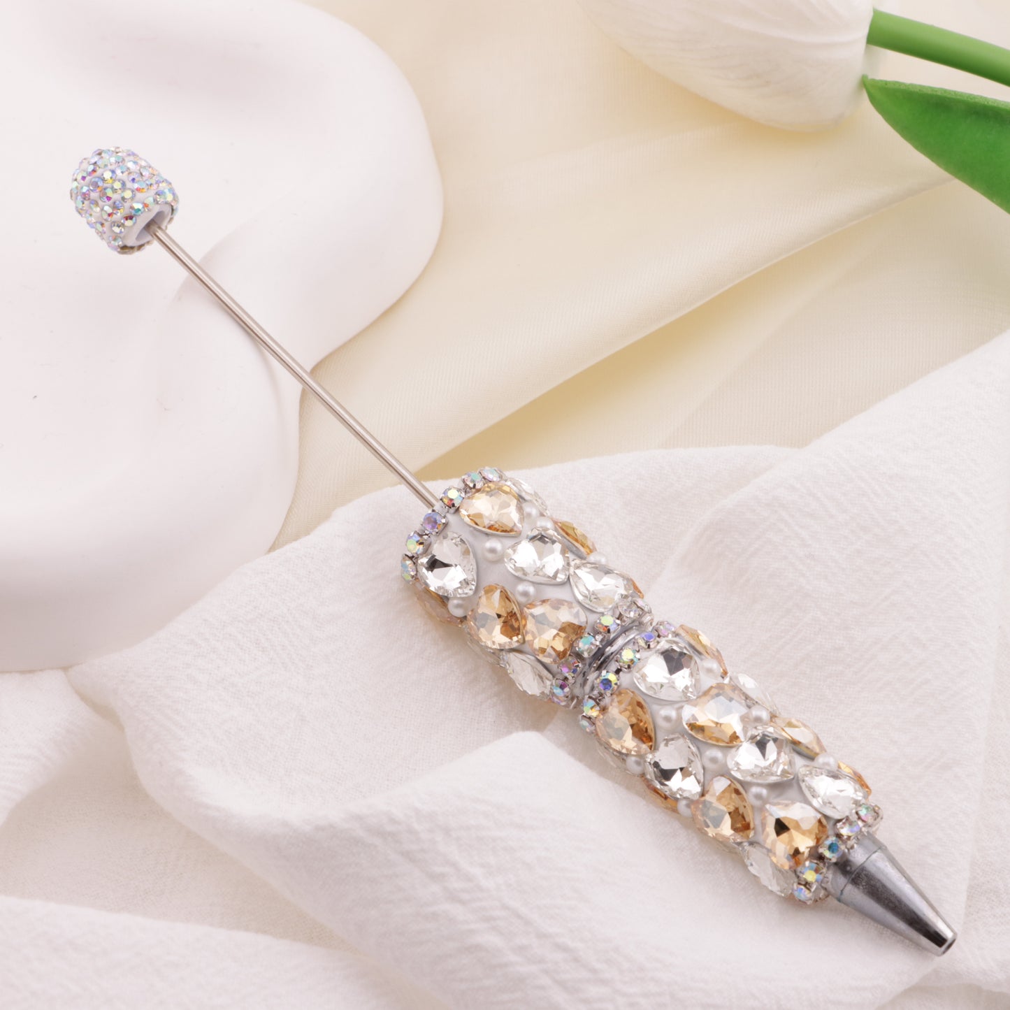FS6395- Full Of Love Diamonds Beadable Pen