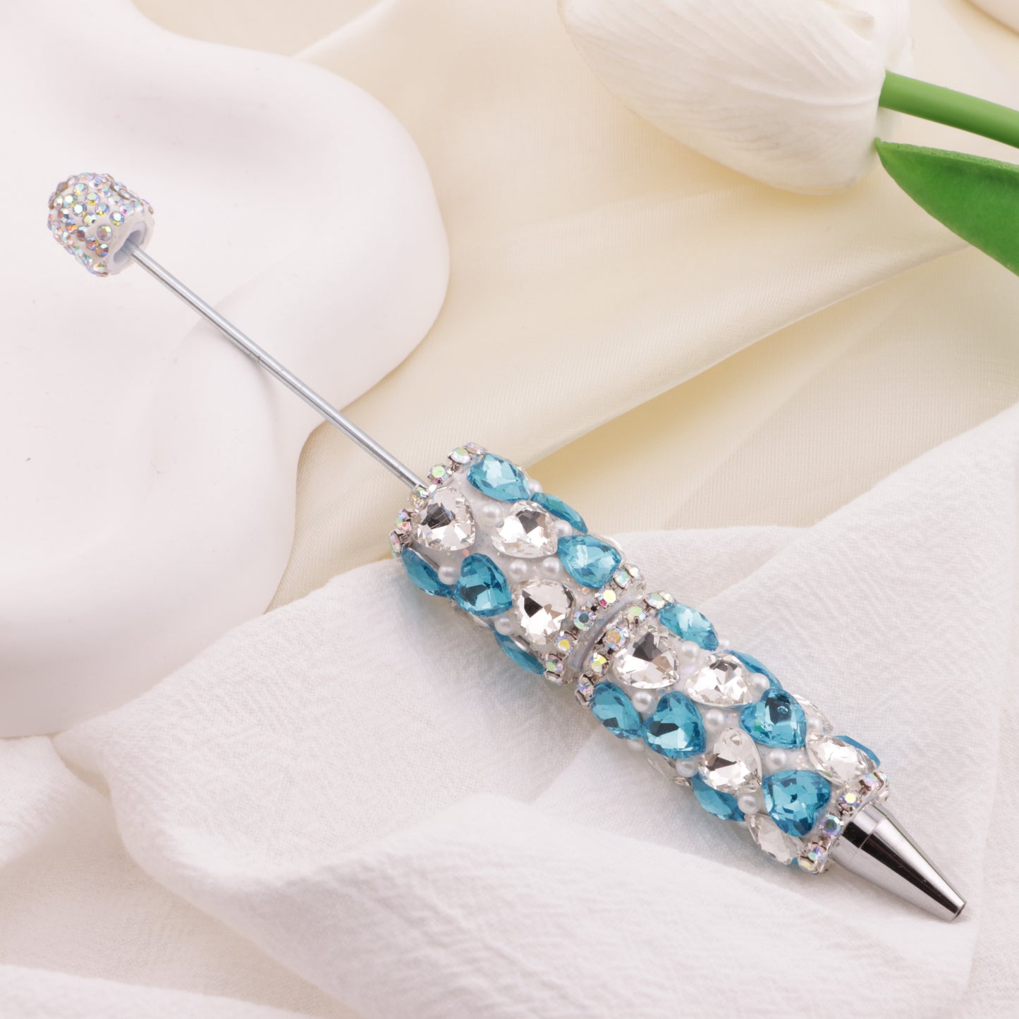 FS6395- Full Of Love Diamonds Beadable Pen