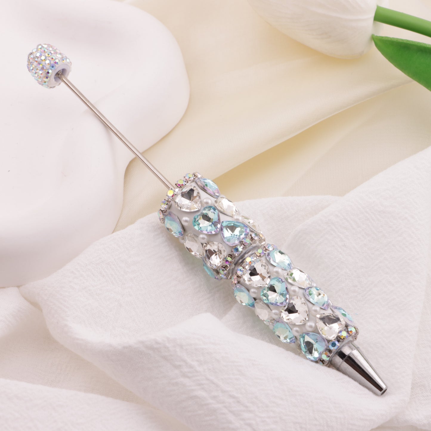 FS6395- Full Of Love Diamonds Beadable Pen