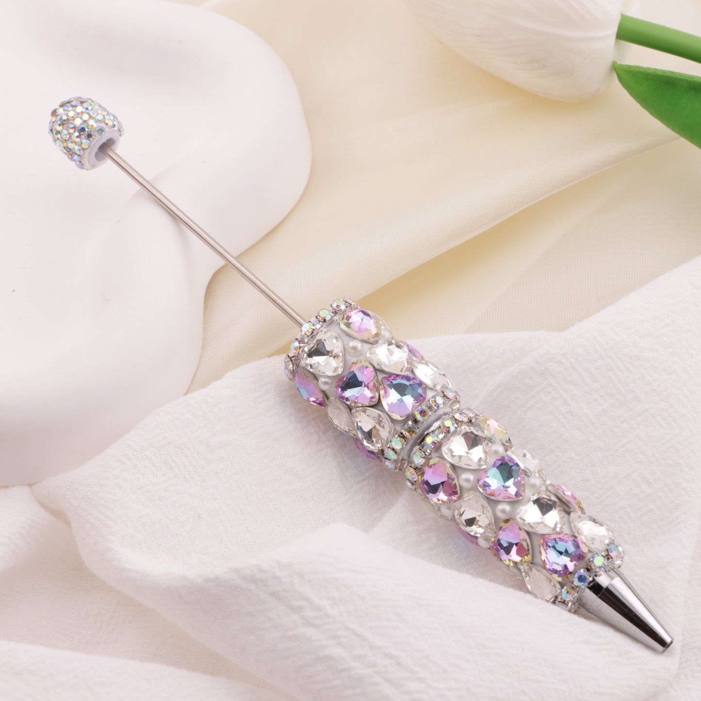 FS6395- Full Of Love Diamonds Beadable Pen