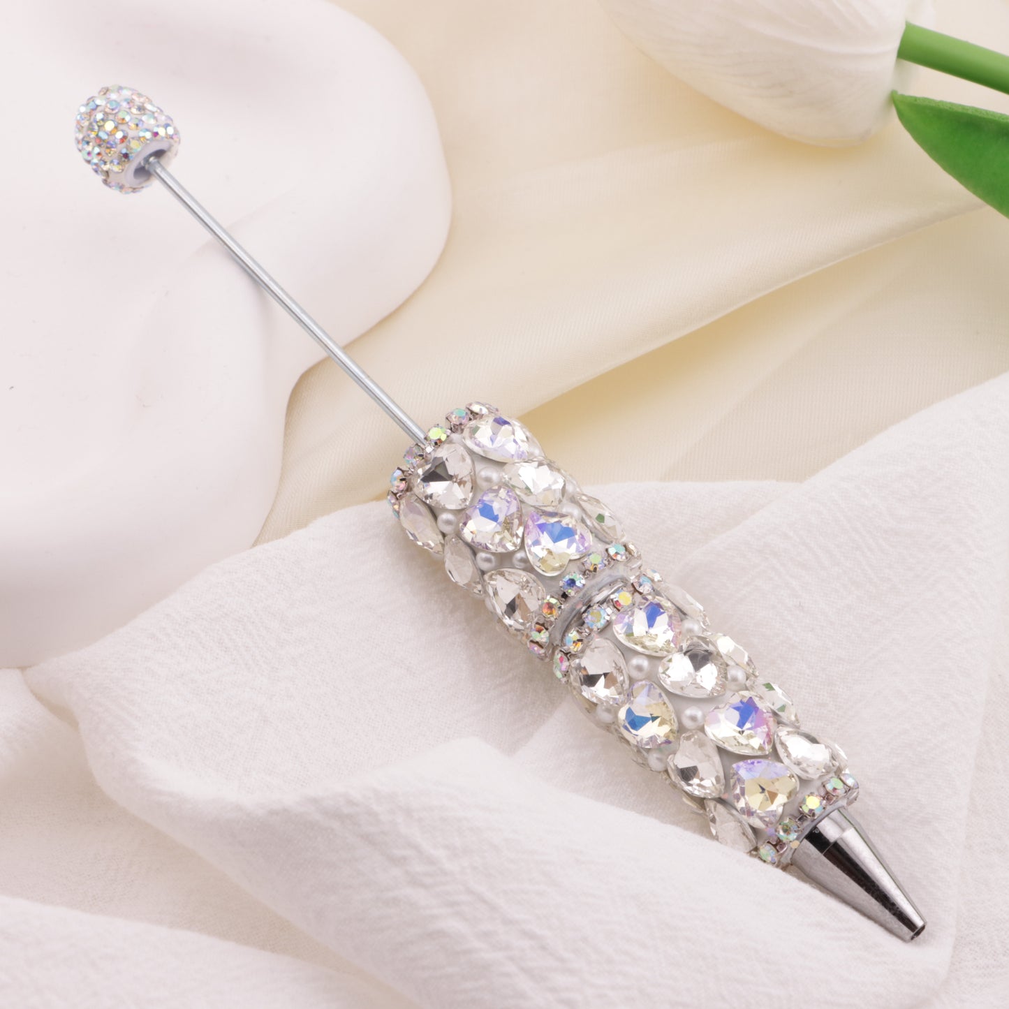 FS6395- Full Of Love Diamonds Beadable Pen