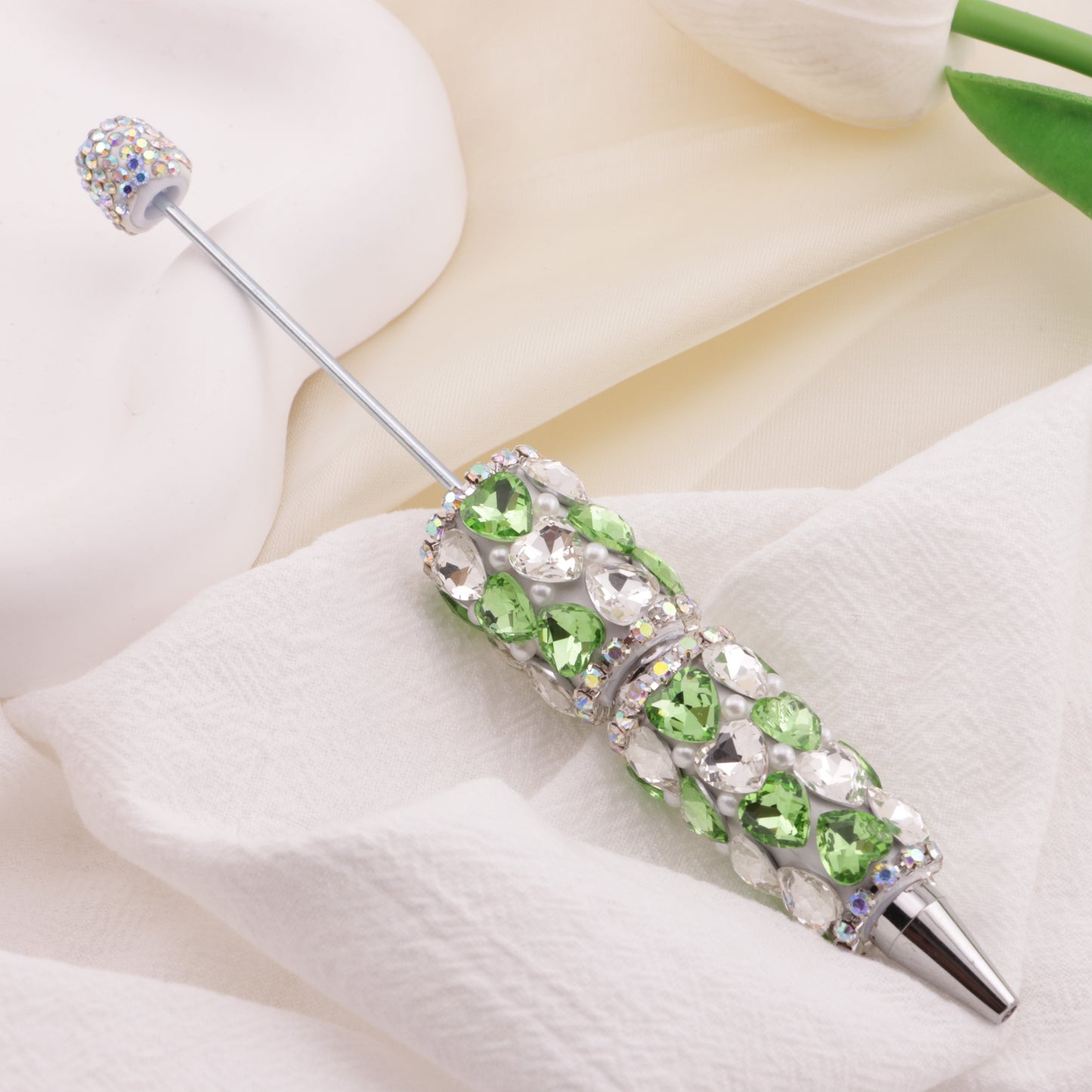 FS6395- Full Of Love Diamonds Beadable Pen