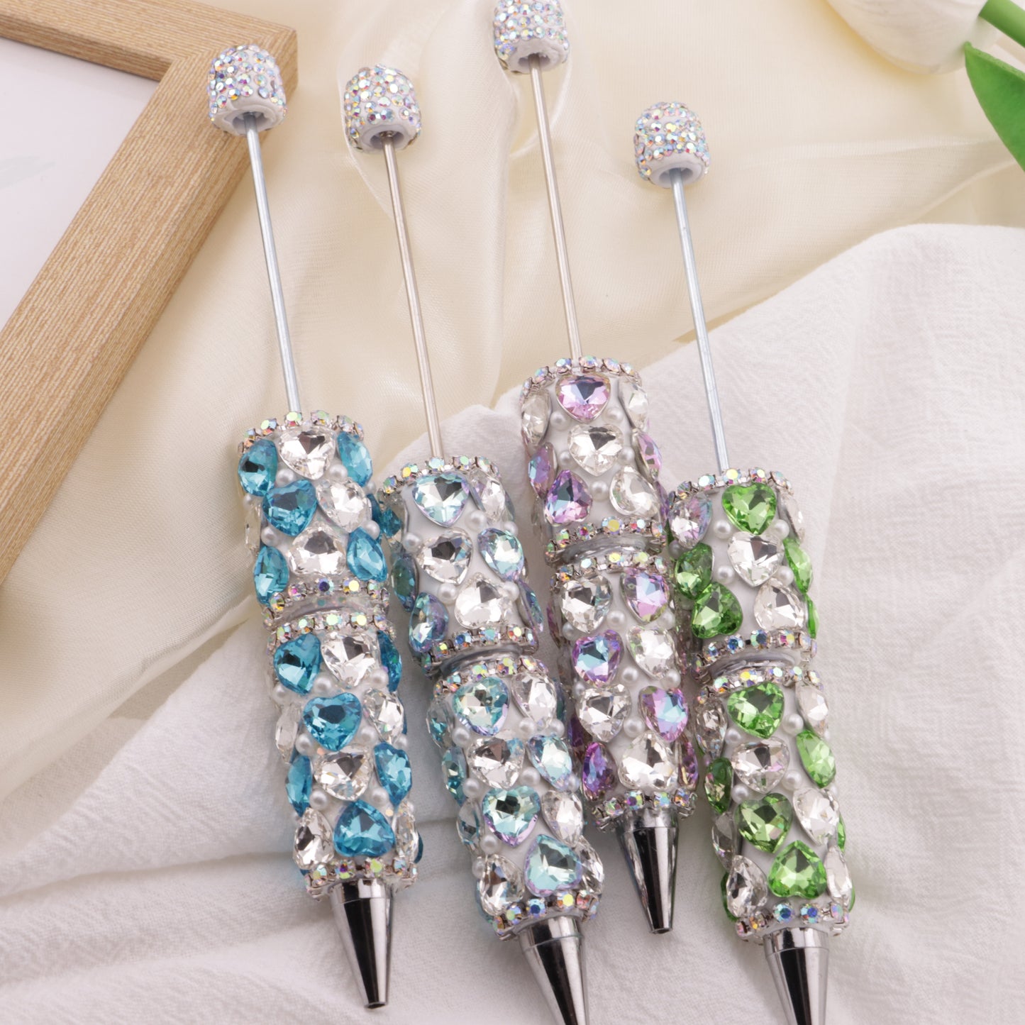 FS6395- Full Of Love Diamonds Beadable Pen