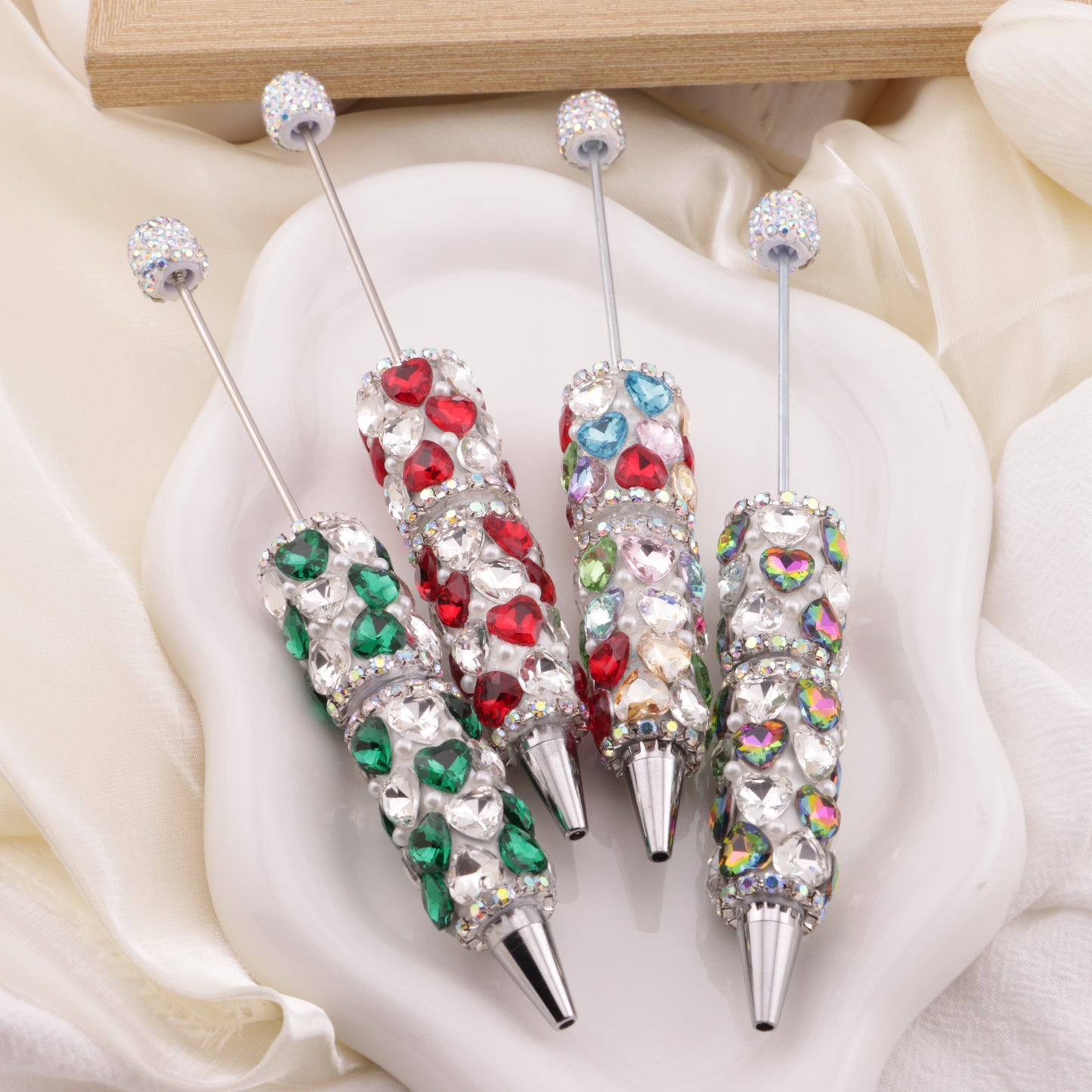 FS6395- Full Of Love Diamonds Beadable Pen