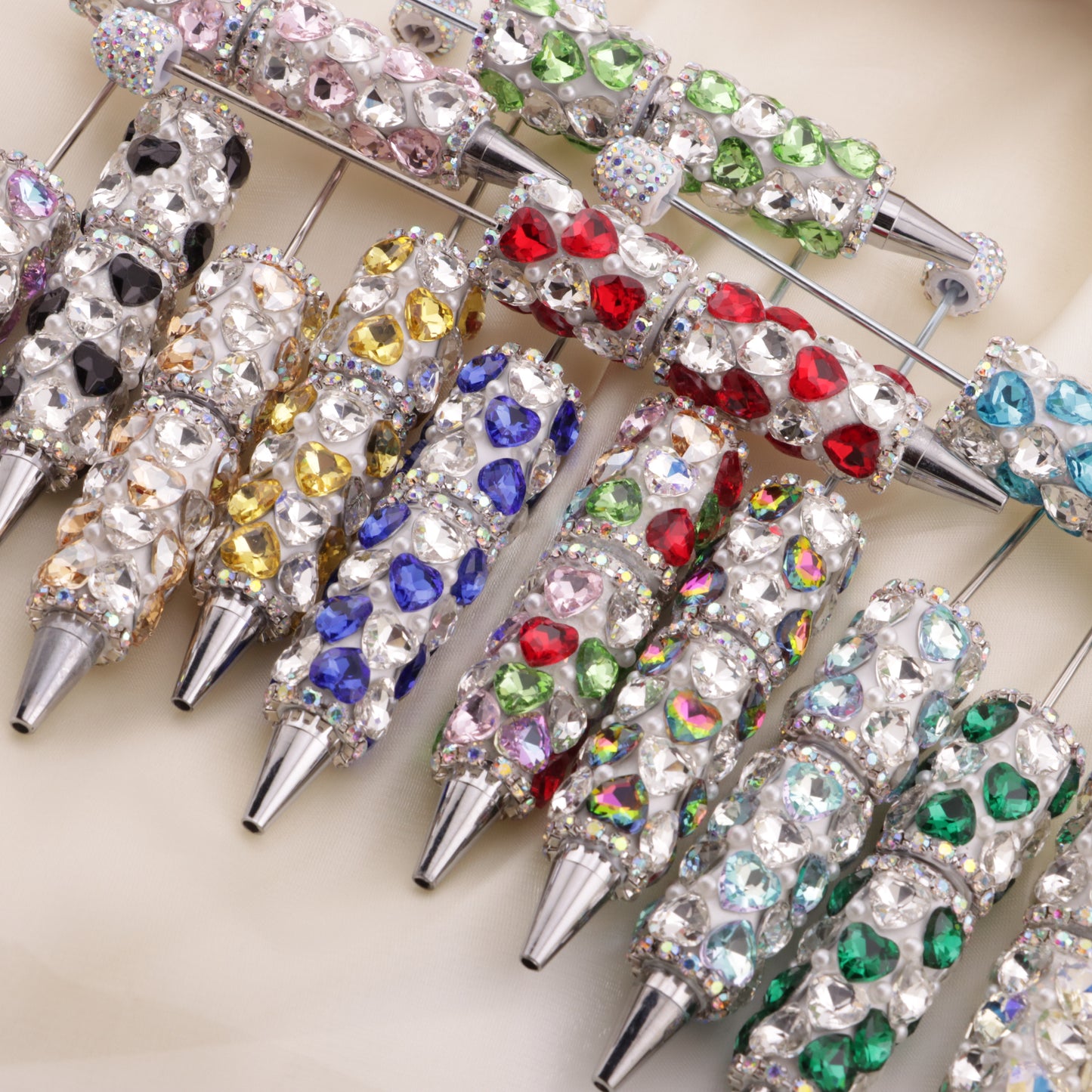FS6395- Full Of Love Diamonds Beadable Pen