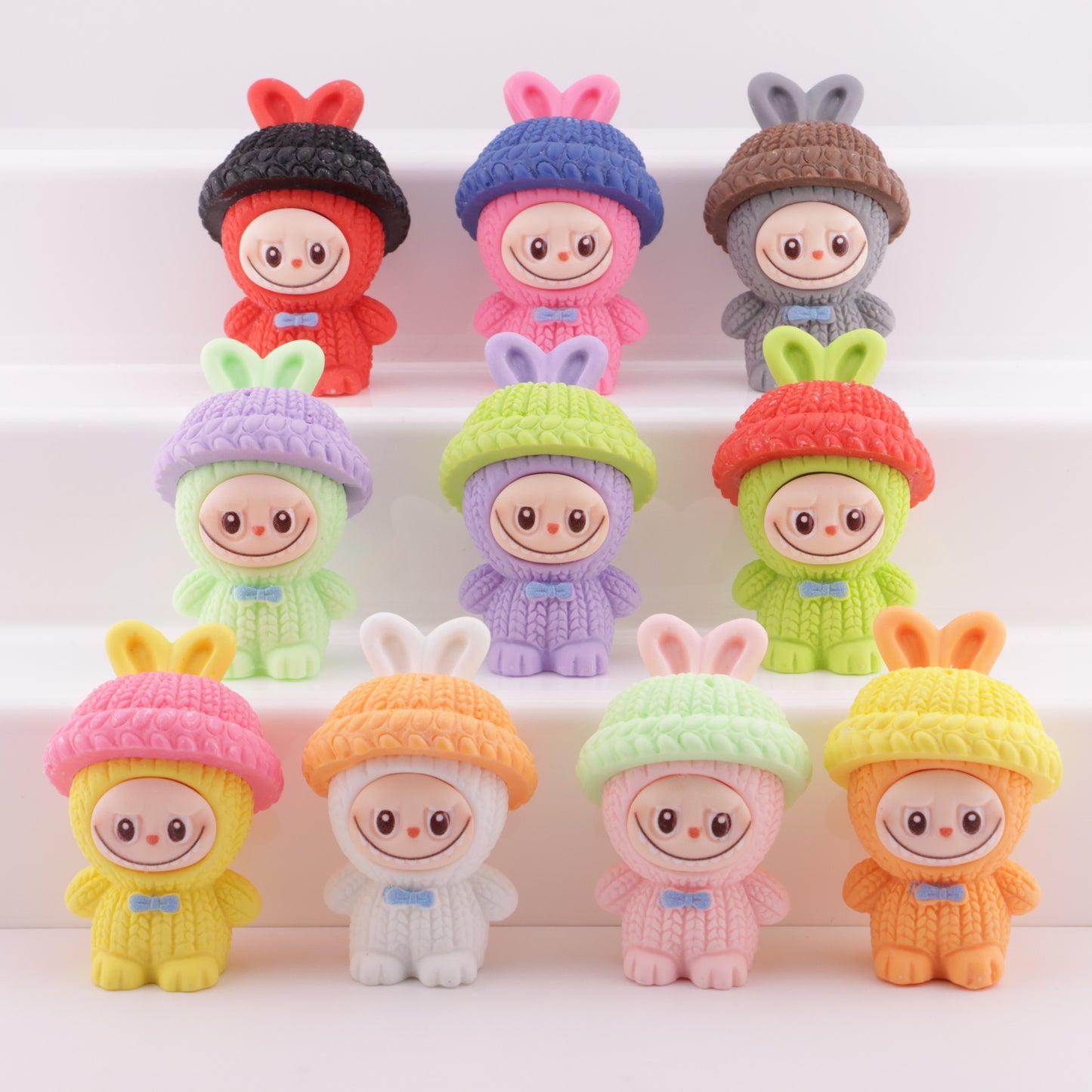 FS6403- 56mm Woolen Hat, Labubu, Resin Beads