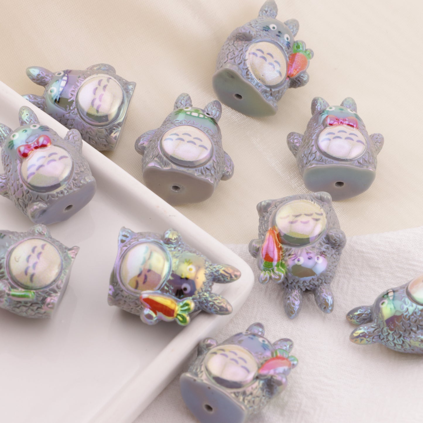 FS6447- ABOUT 28×21MM UV Totoro Beads UV Totoro Beads Fit For Pen