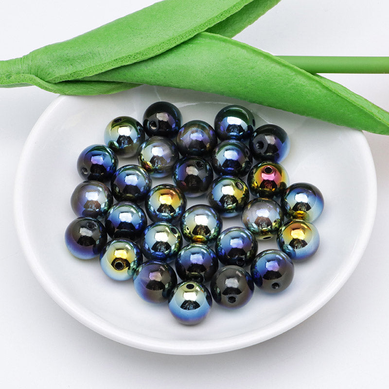 FS4465- 12mm UV Black Cat Eye Beads Fit For Pen