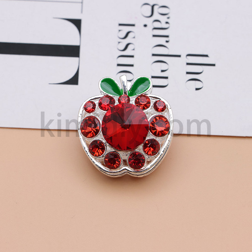 FS4840-Apple Alloy Beads Fit For Beadable Pens
