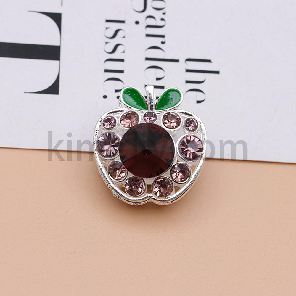 FS4840-Apple Alloy Beads Fit For Beadable Pens