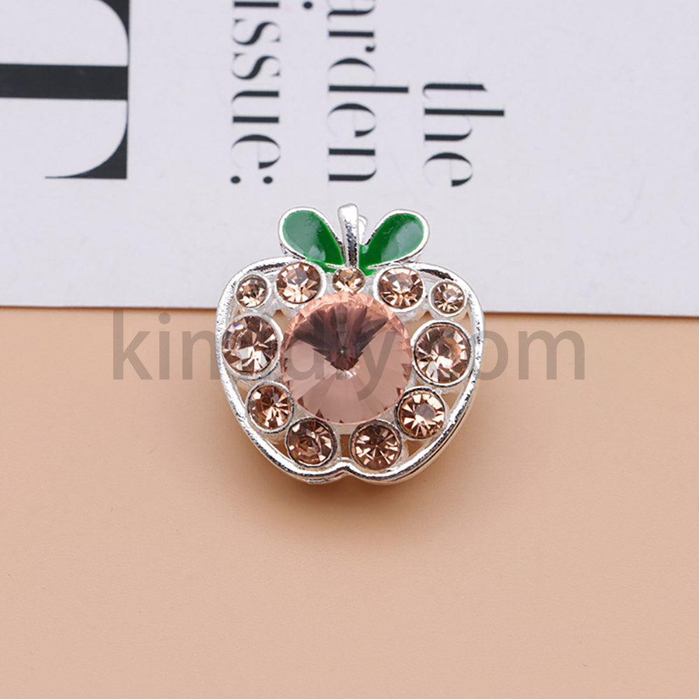 FS4840-Apple Alloy Beads Fit For Beadable Pens