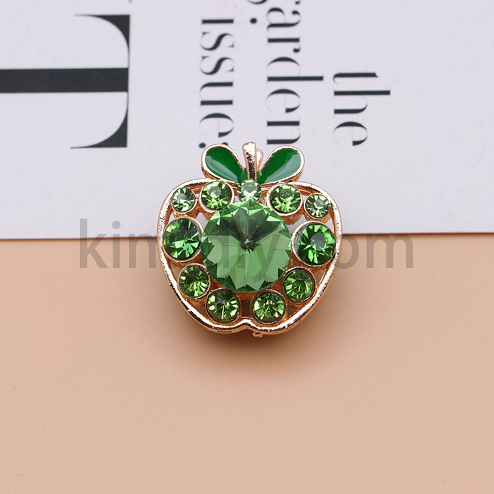 FS4840-Apple Alloy Beads Fit For Beadable Pens
