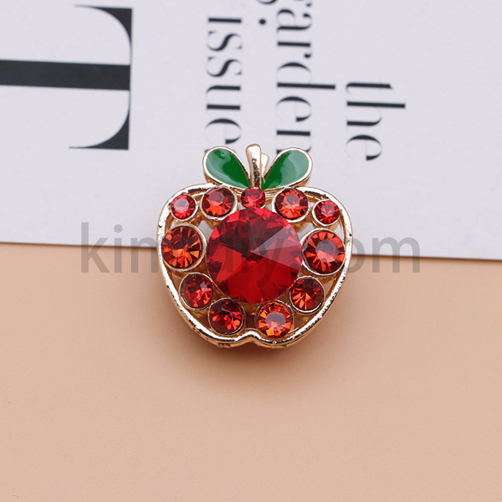 FS4840-Apple Alloy Beads Fit For Beadable Pens