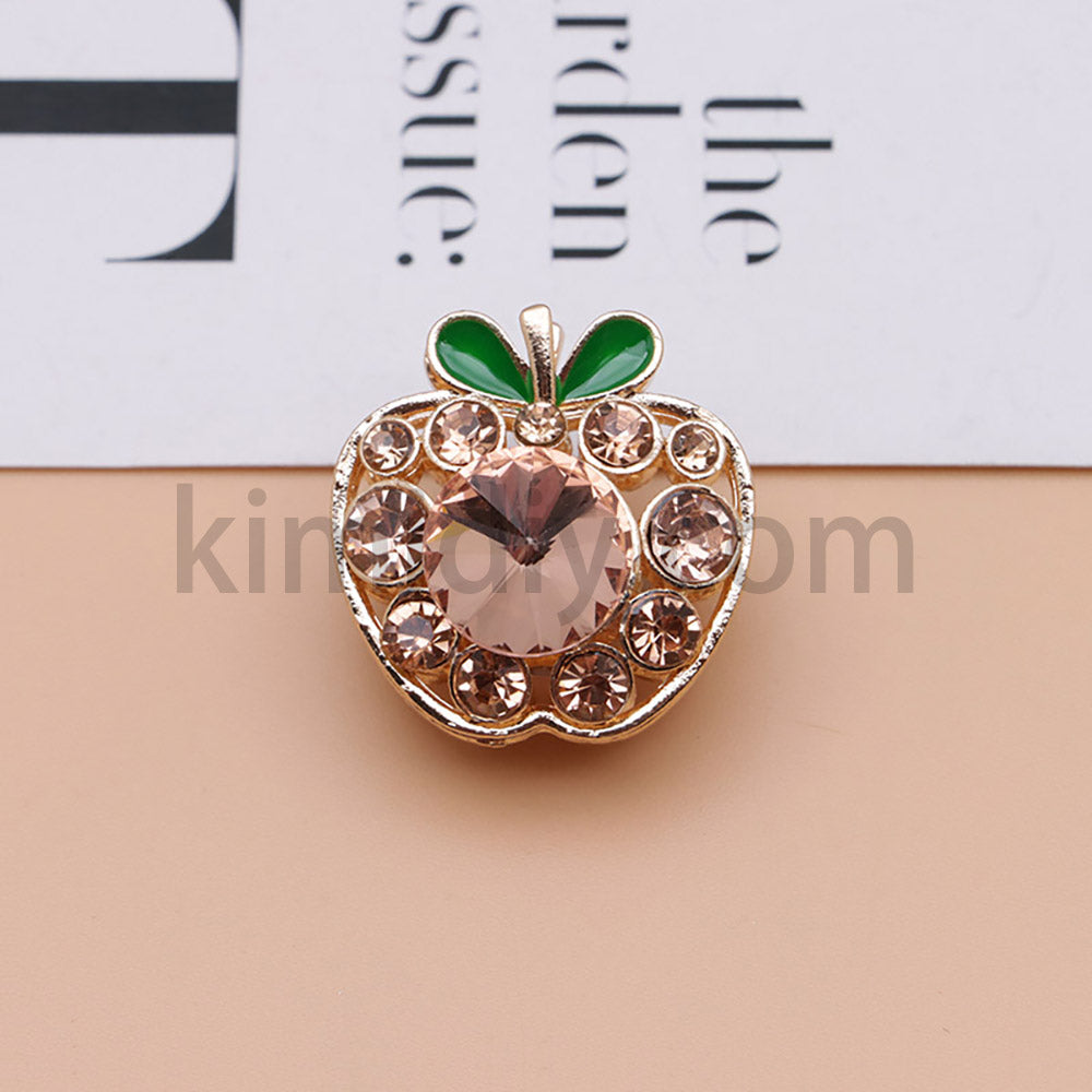 FS4840-Apple Alloy Beads Fit For Beadable Pens