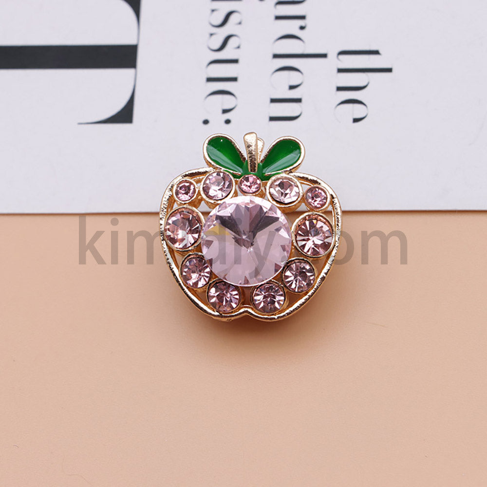FS4840-Apple Alloy Beads Fit For Beadable Pens