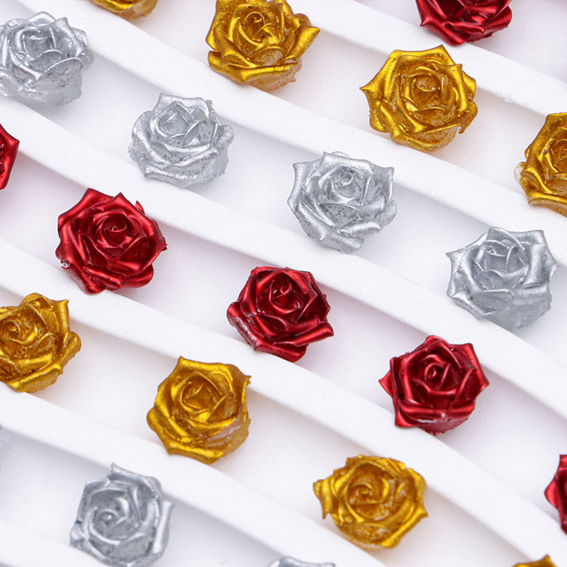 FS5368- 10mm Lacquer Sensation Velvet, Soft Flower Charms Soft Flower Patches, Luminous Night Glow