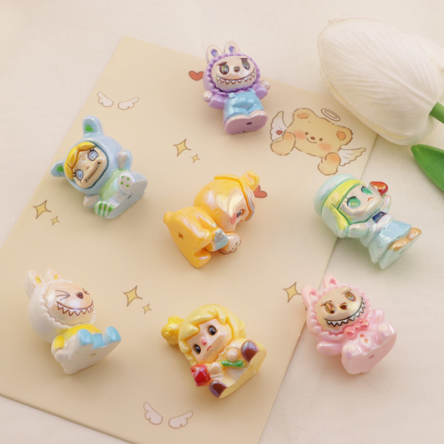 FS6461- Approximately 30×22Mm Pop Mart Three-Dimensional UV Resin Beads