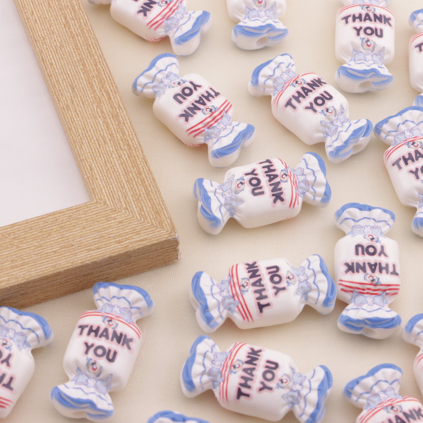 FS6503- Thank You Sugar Acrylic Beads (サンキューシュガーアクリルビーズ)