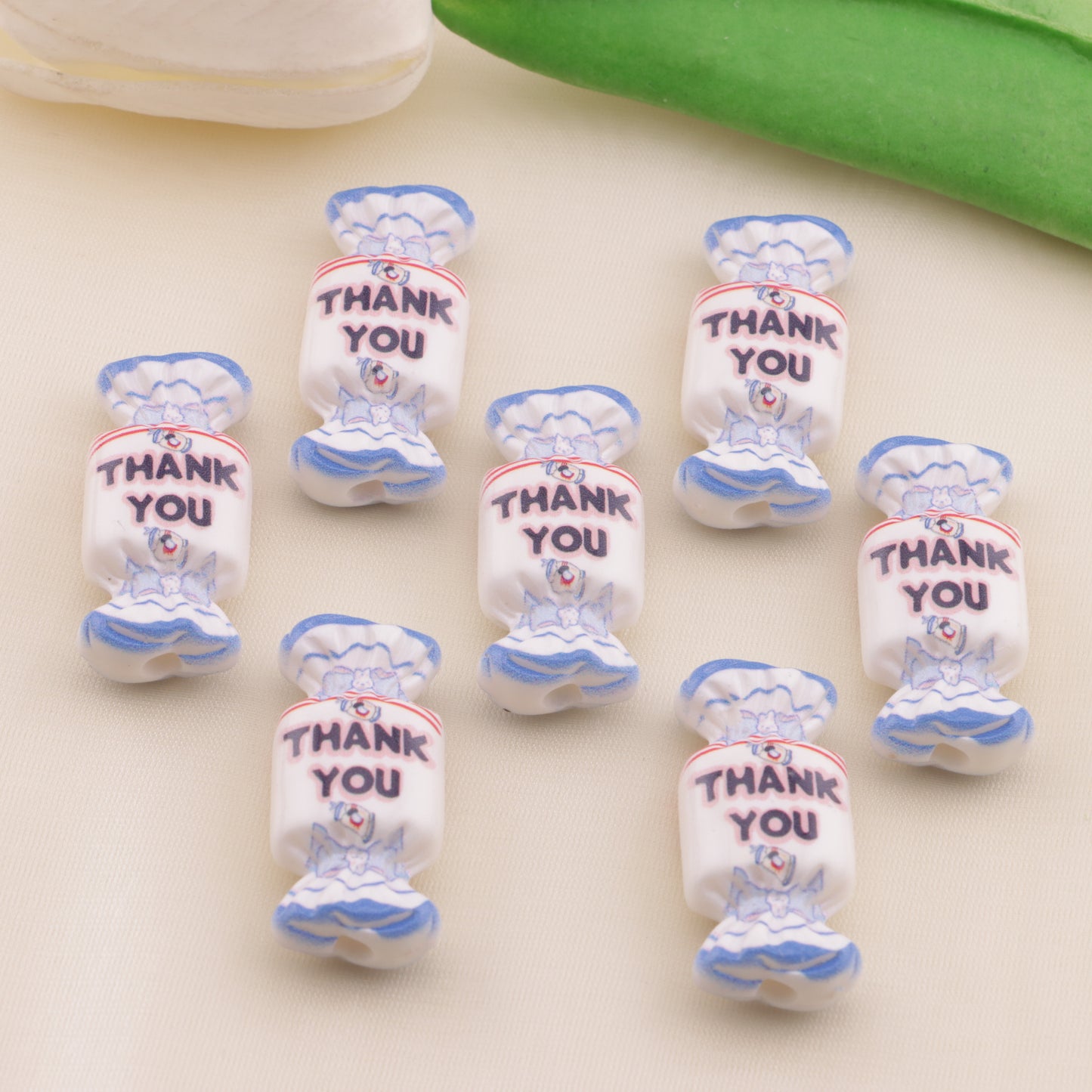 FS6503- Thank You Sugar Acrylic Beads (サンキューシュガーアクリルビーズ)
