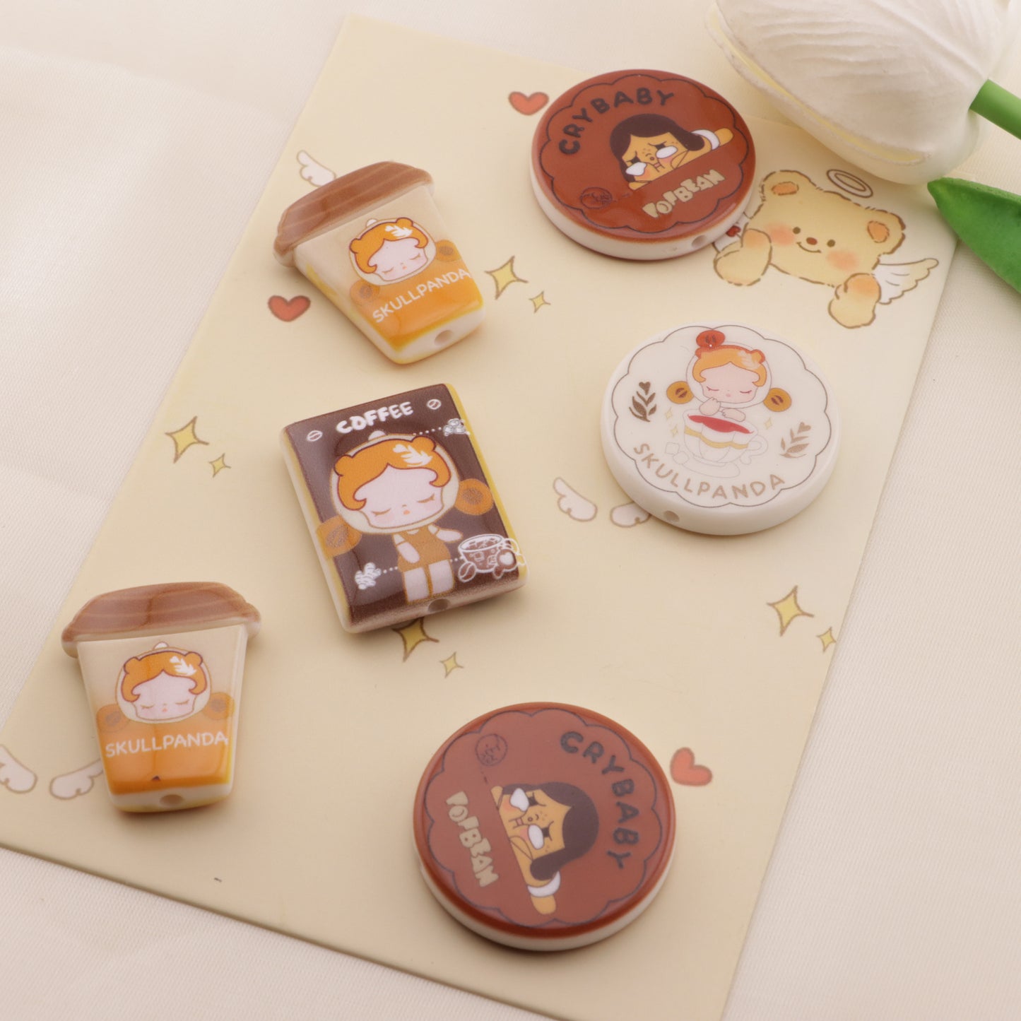 FS6418- Mixed Styles Of Coffee - Colored Pop Mart Beads(ミックススタイルのコーヒー - カラーポップマートビーズ)
