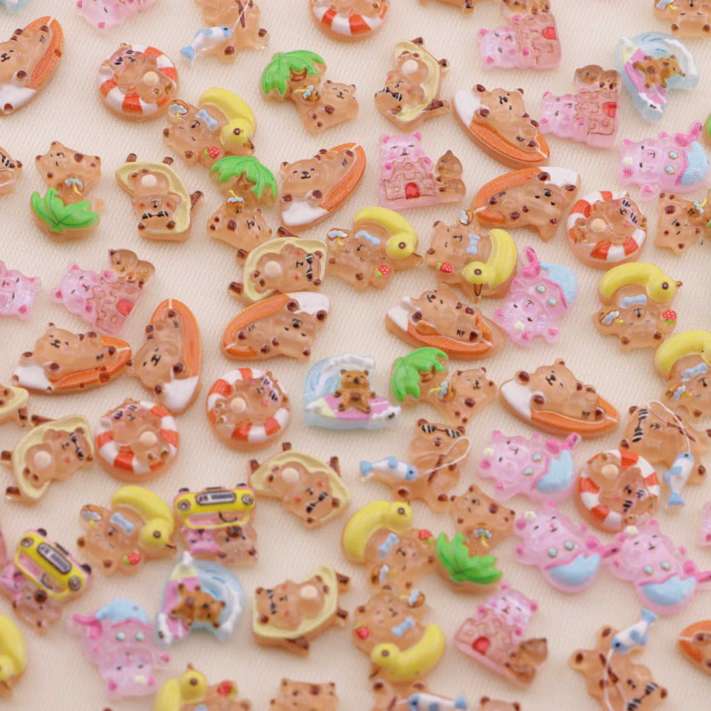 FS6478- About 8mm Capybara Nail Charms (約8mmのカピバラネイルチャーム)