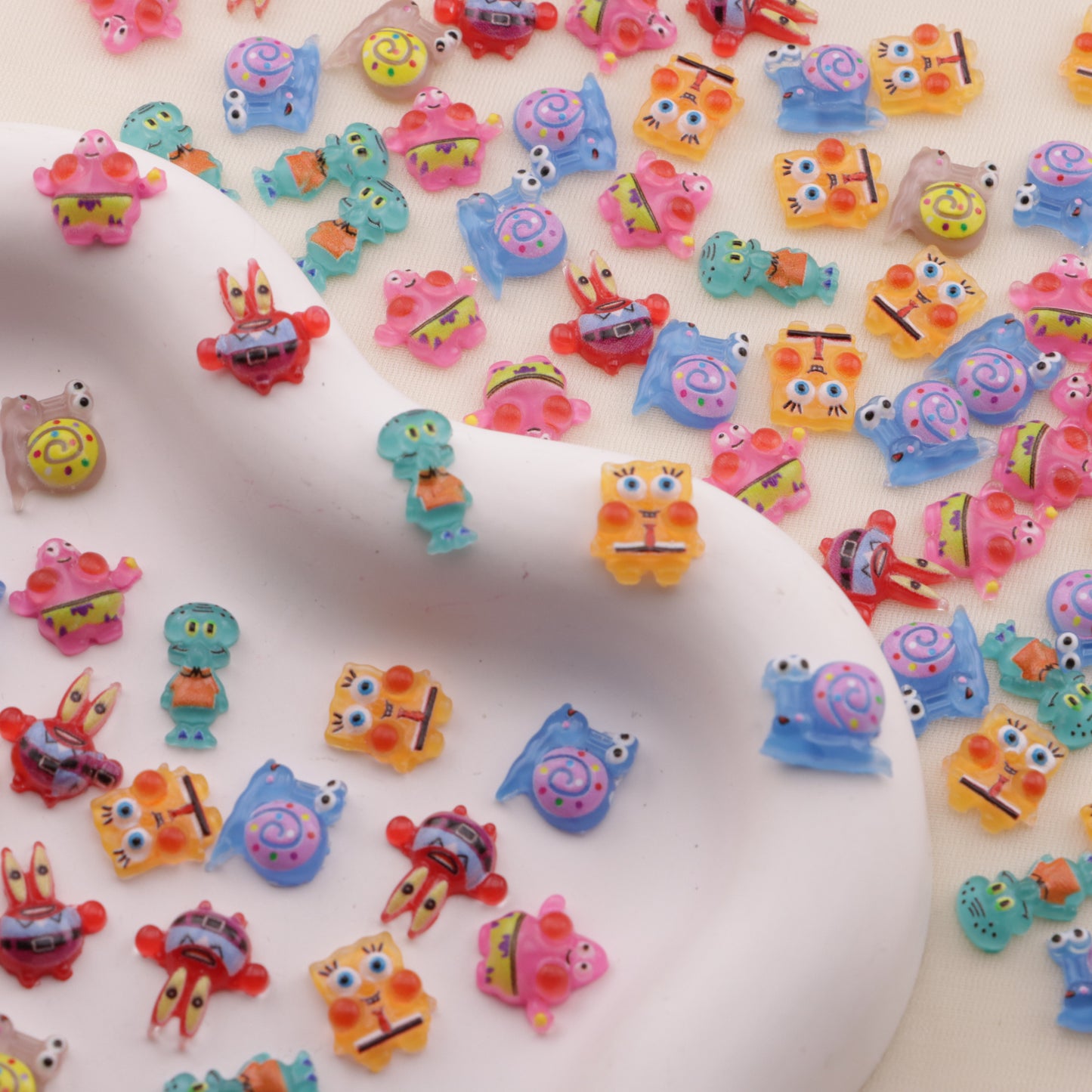 FS6509- Approximately 12Mm SpongeBob Series Nail Stickers