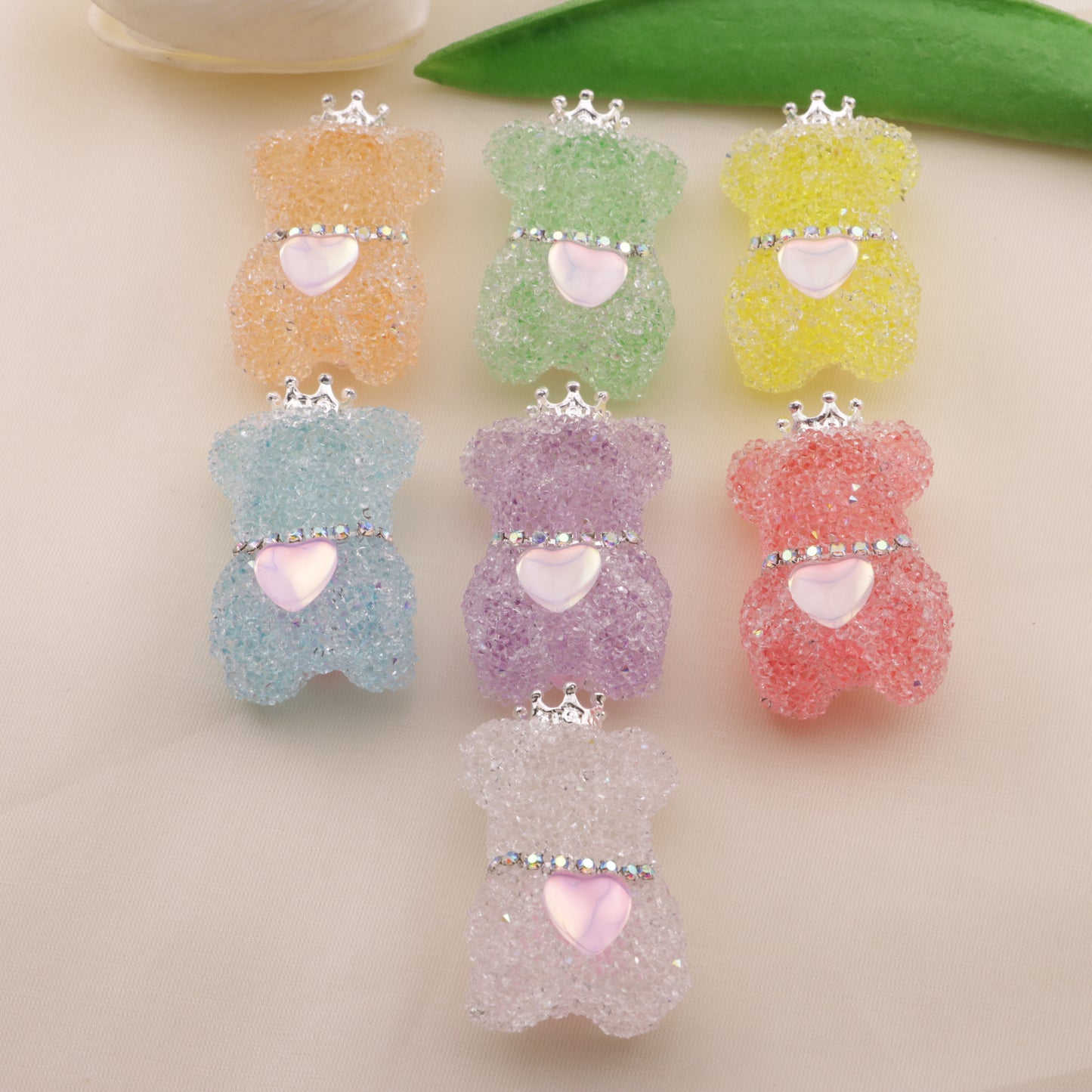 FS6489- Approximately 24Mm Sugar Bear Beads(約24mmのシュガーベアビーズ)