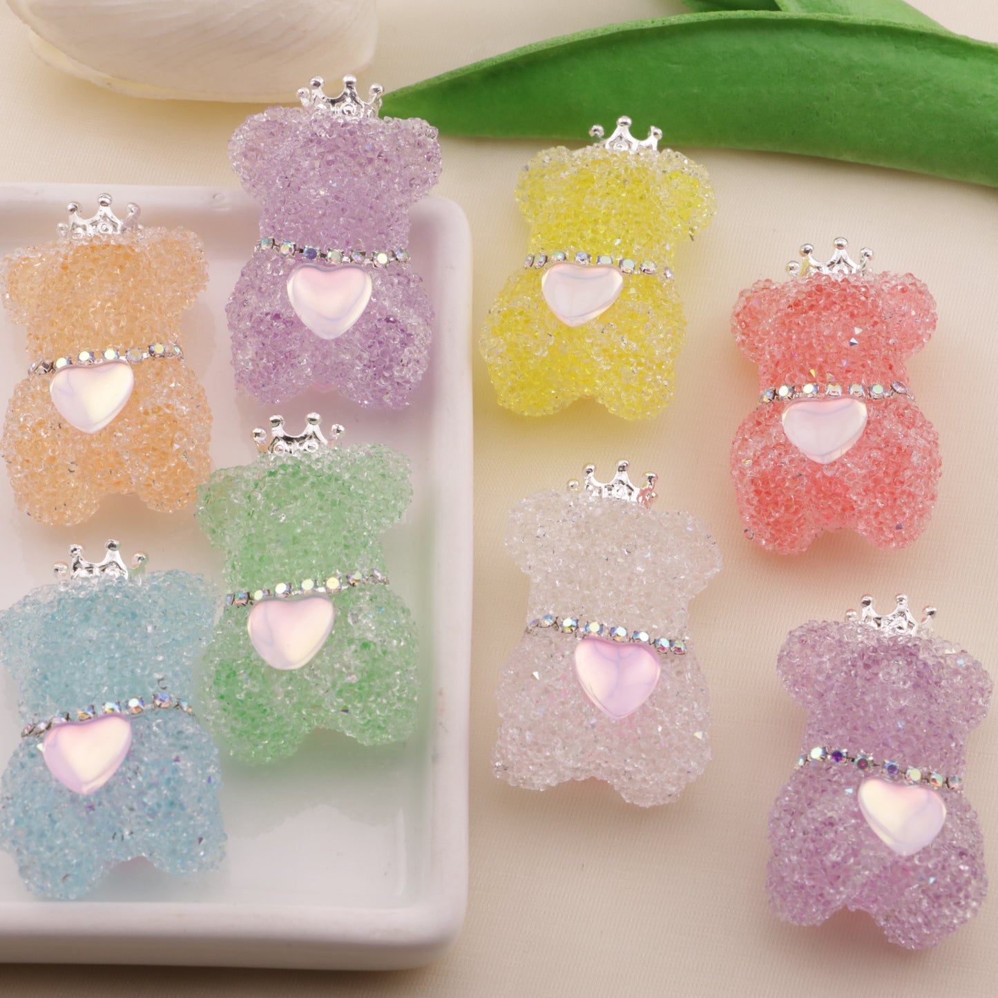 FS6489- Approximately 24Mm Sugar Bear Beads(約24mmのシュガーベアビーズ)