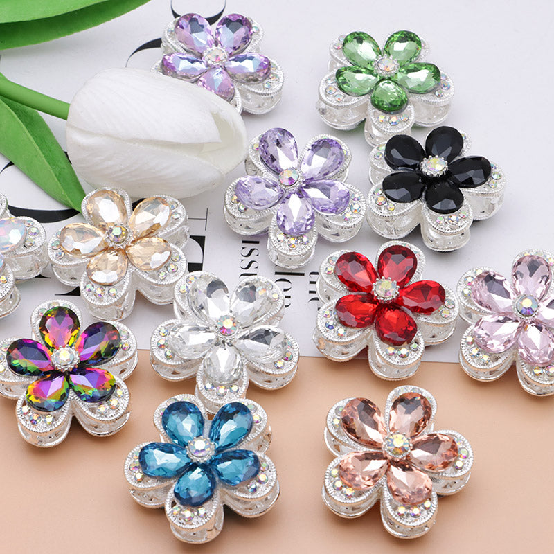 FS4833- 3.6×3.6 Cm Alloy Hollow-out Five-petal Alloy Beads That Can Pass A Pen
