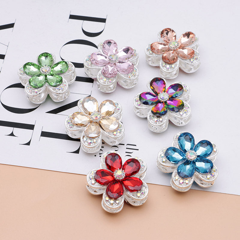 FS4833- 3.6×3.6 Cm Alloy Hollow-out Five-petal Alloy Beads That Can Pass A Pen
