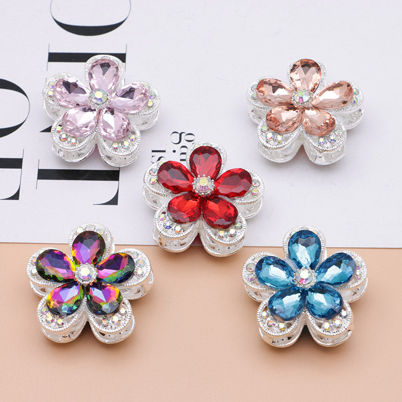 FS4833- 3.6×3.6 Cm Alloy Hollow-out Five-petal Alloy Beads That Can Pass A Pen