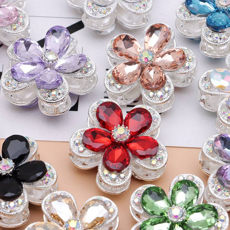 FS4833- 3.6×3.6 Cm Alloy Hollow-out Five-petal Alloy Beads That Can Pass A Pen
