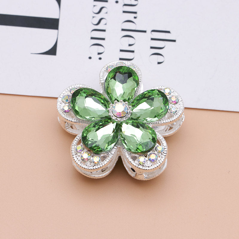 FS4833- 3.6×3.6 Cm Alloy Hollow-out Five-petal Alloy Beads That Can Pass A Pen