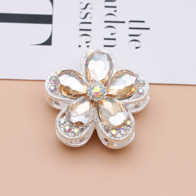 FS4833- 3.6×3.6 Cm Alloy Hollow-out Five-petal Alloy Beads That Can Pass A Pen