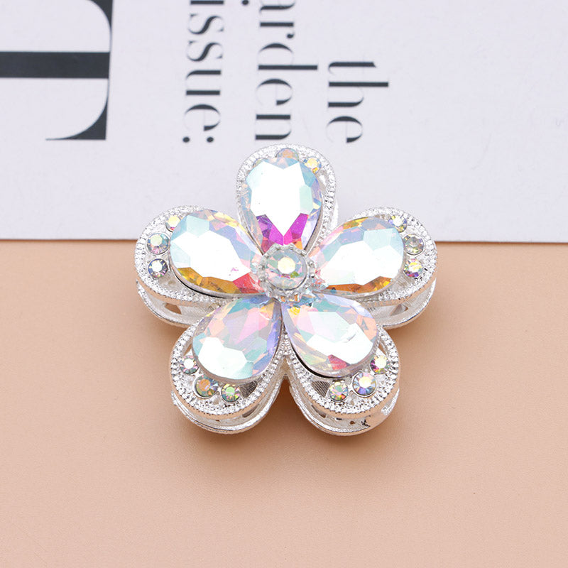 FS4833- 3.6×3.6 Cm Alloy Hollow-out Five-petal Alloy Beads That Can Pass A Pen