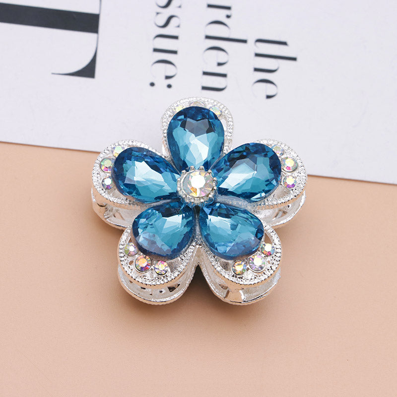 FS4833- 3.6×3.6 Cm Alloy Hollow-out Five-petal Alloy Beads That Can Pass A Pen