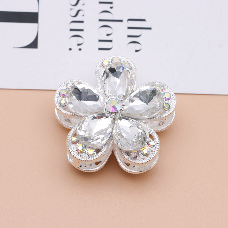 FS4833- 3.6×3.6 Cm Alloy Hollow-out Five-petal Alloy Beads That Can Pass A Pen