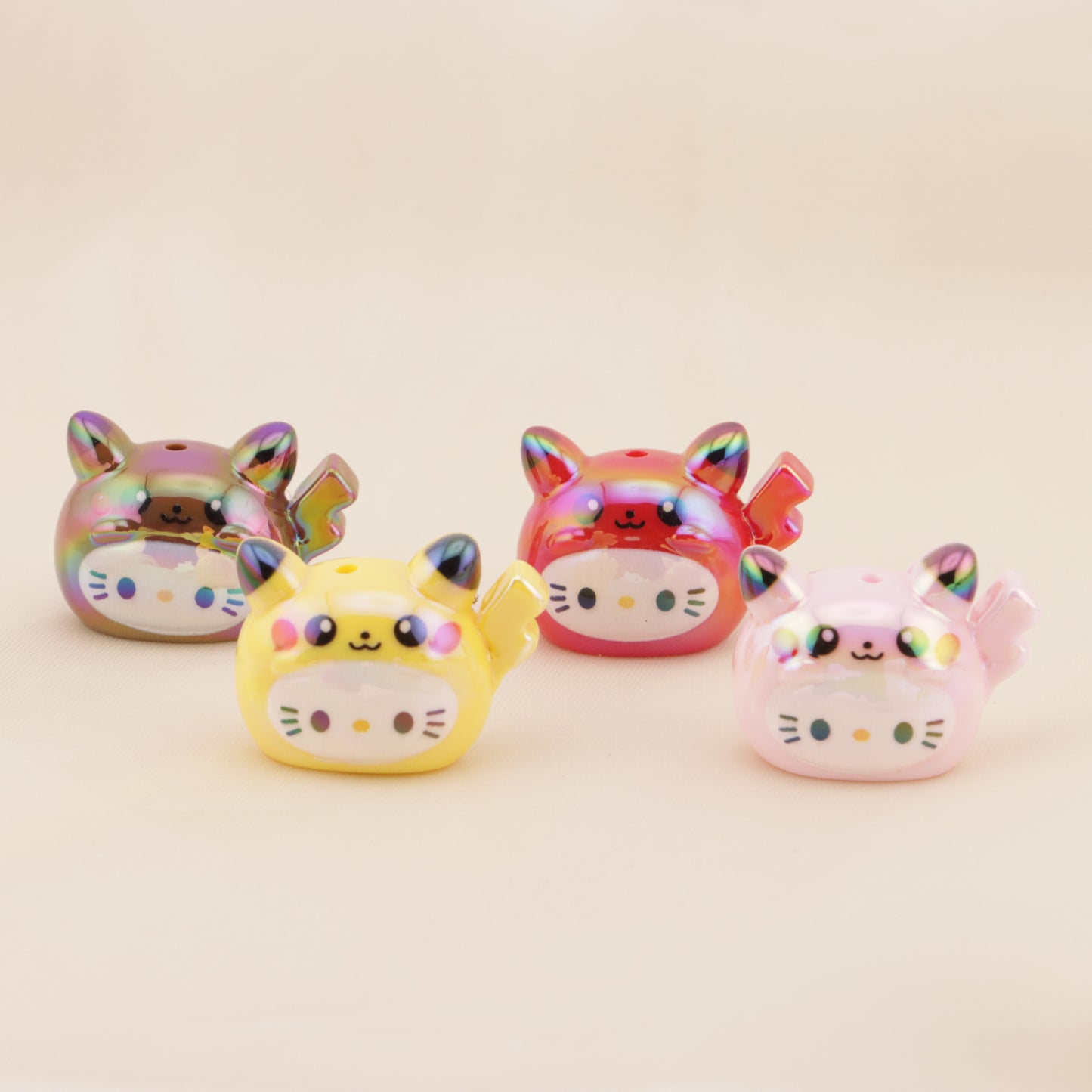 FS6566- About 29*22mm UV HK Kitty Pikachu Beads Beads Fit For Pen