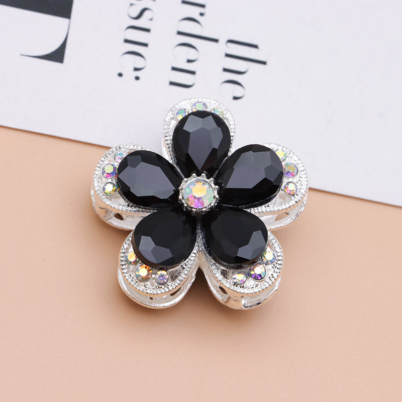 FS4833- 3.6×3.6 Cm Alloy Hollow-out Five-petal Alloy Beads That Can Pass A Pen