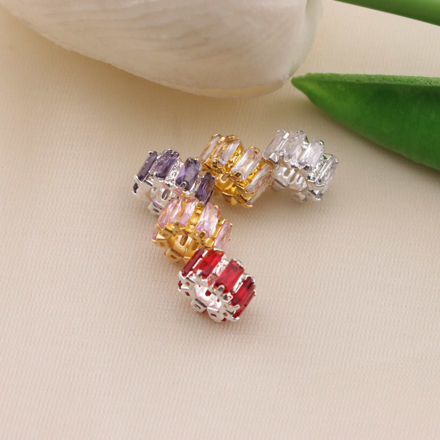 FS6551- Diameter 9Mm, Thickness 5Mm, Zircon Diamond Metal Spacers Zircon Diamond Metal Spacer Beads