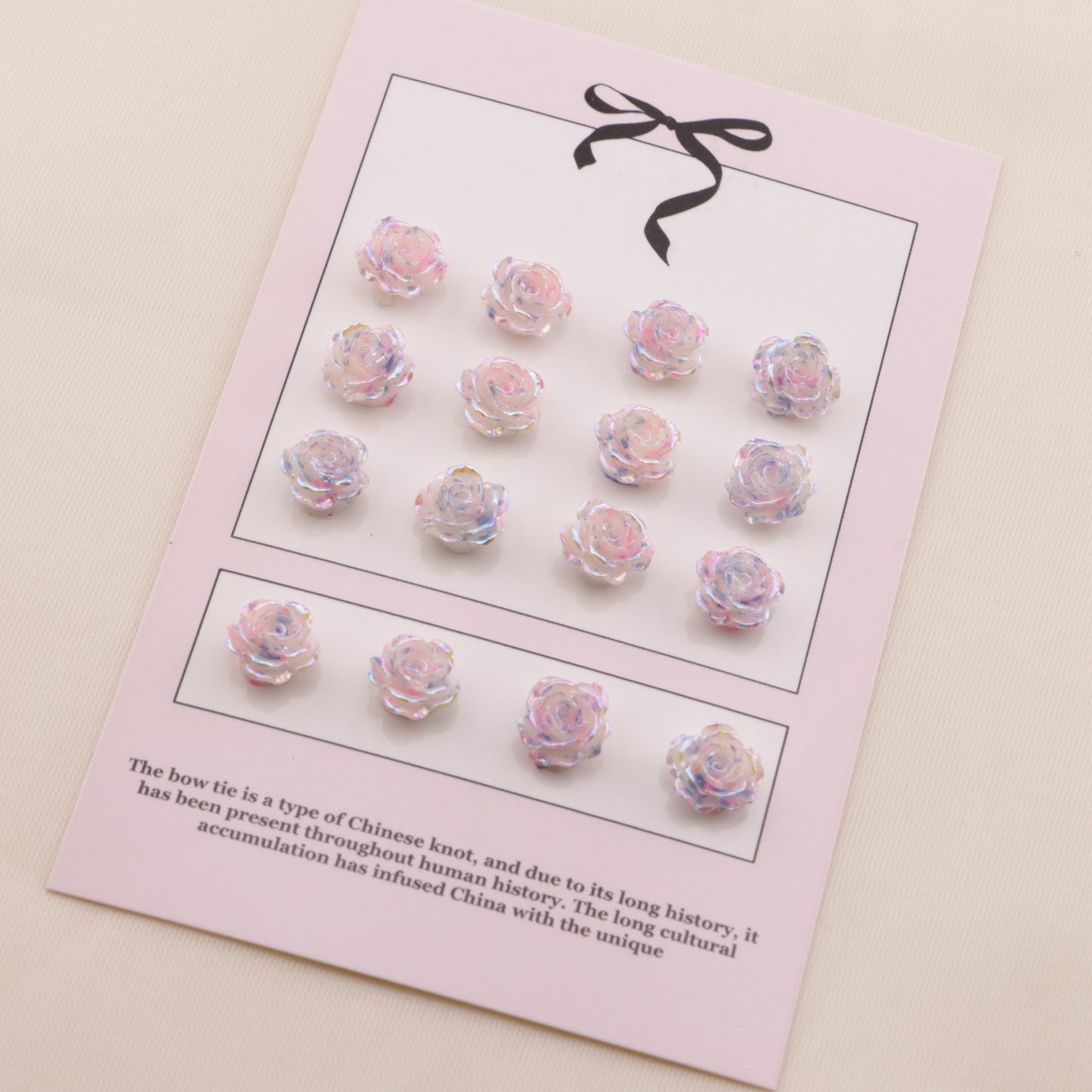 FS6561- 8mm UV Luminous Mabé Small Flower Charms