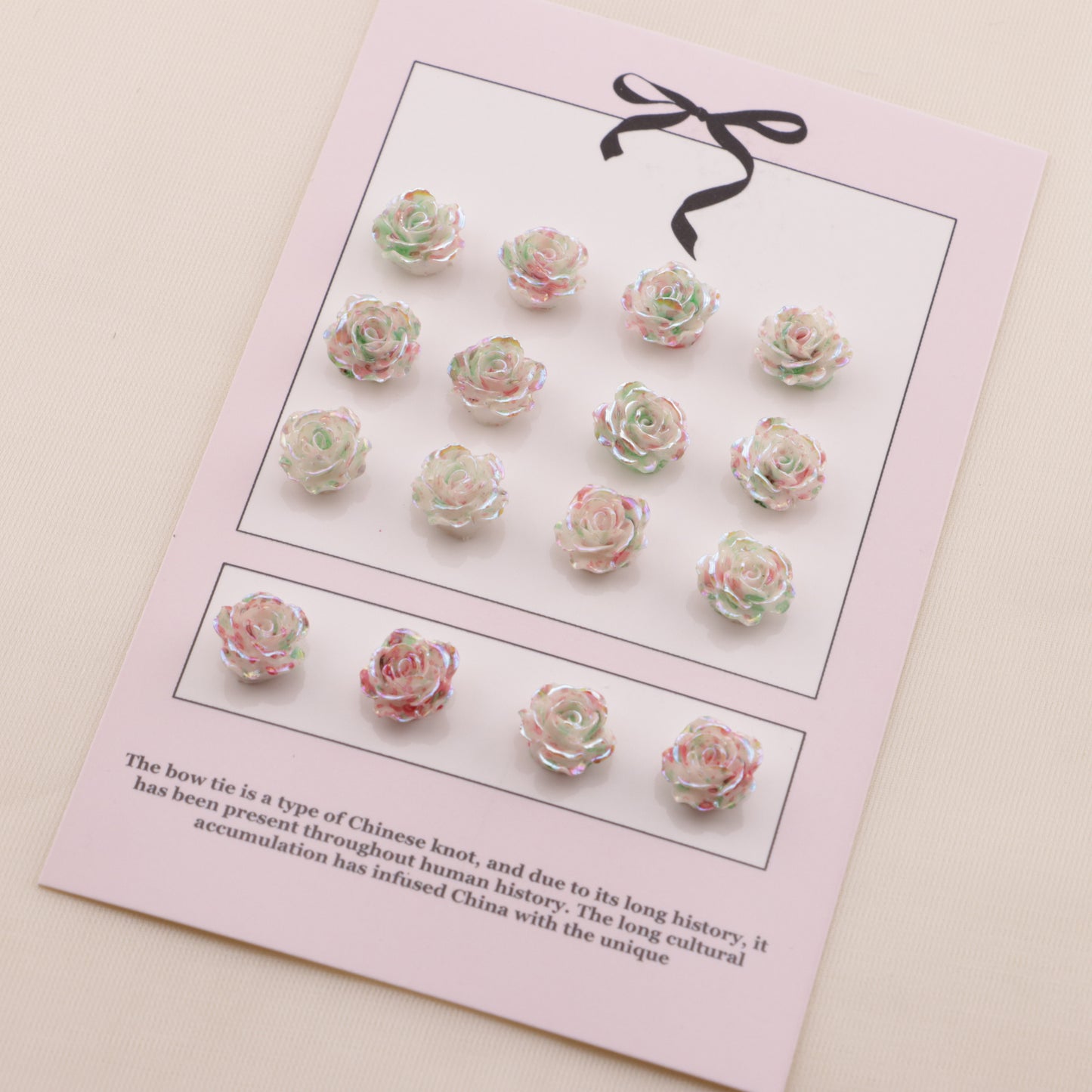 FS6561- 8mm UV Luminous Mabé Small Flower Charms