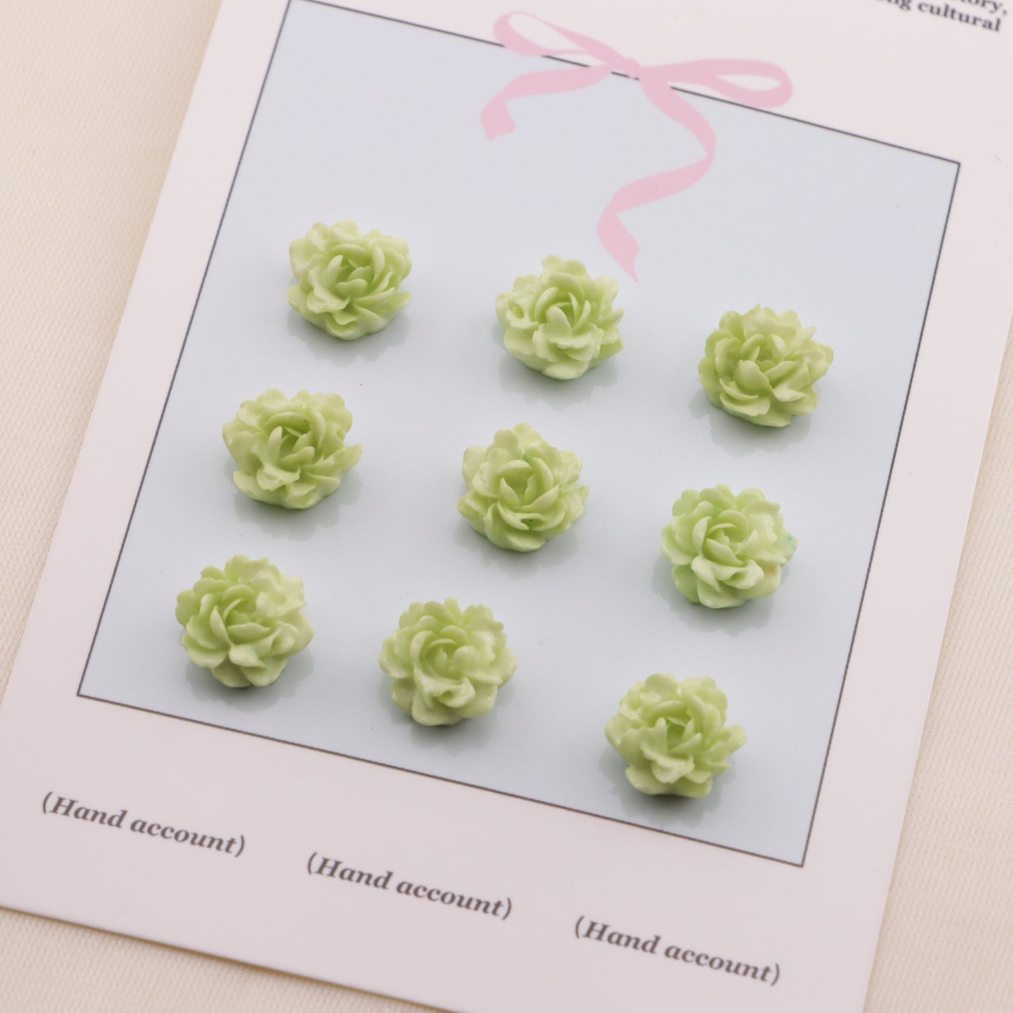 FS6562- 10Mm Tie-Dye Luminous Small Flower Charms