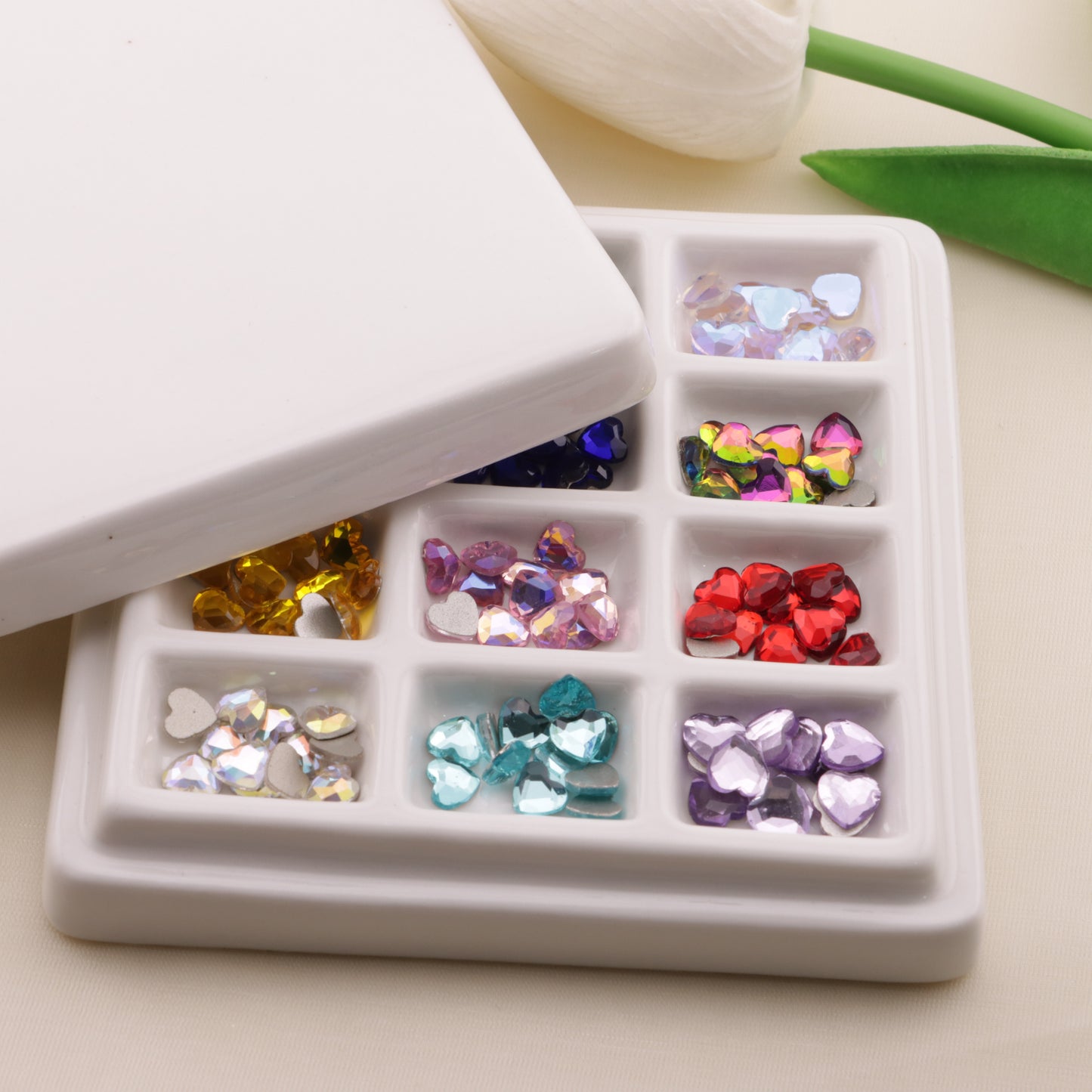 FS6555- 5.5×6mm Heart Crystal Diamonds