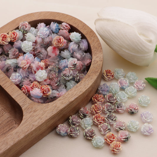 FS6568- 8mm Luminous Soft Flower Charms Luminous Soft Flower Stickers