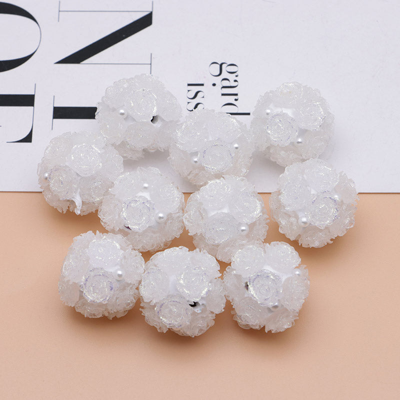FS3873- 16mm Soft Rose - Shaped Terracotta Beads for Roses, Pen - Passable